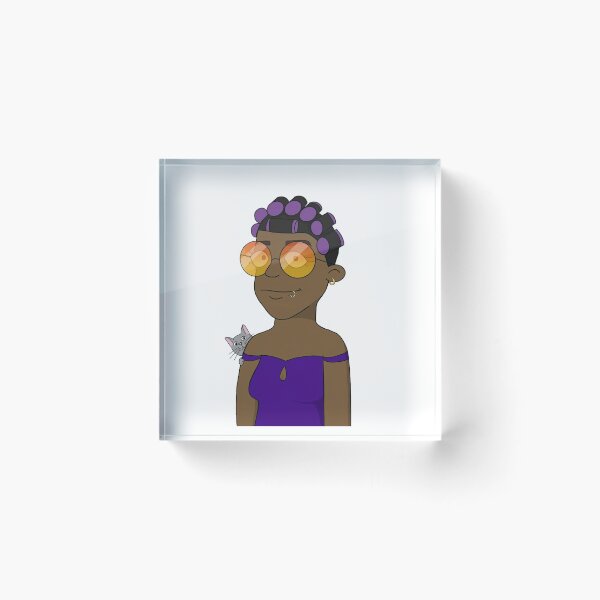 Item preview, CryptoMom 5312 cat mother  Wear sunglasses curls designed and sold by PetTotem.