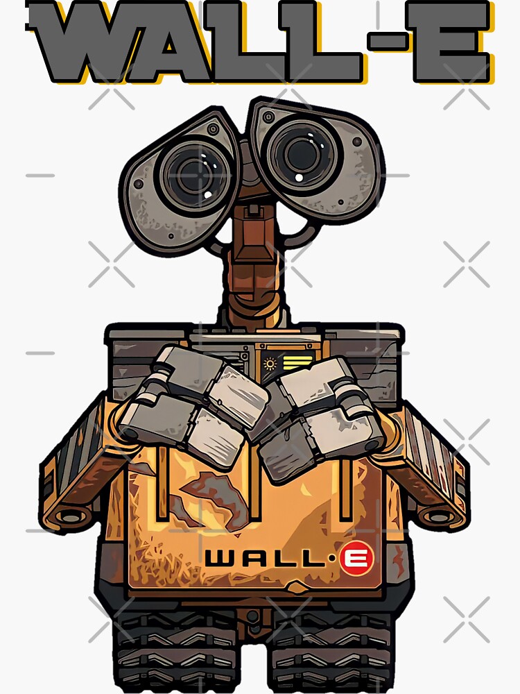 "WallE" Sticker by ARTGOLD Redbubble