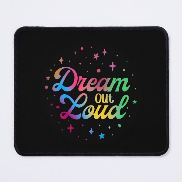 Item preview, Dream Out Loud Rainbow Cute Inspirational Motivational Quote designed and sold by OctGaveAParty.