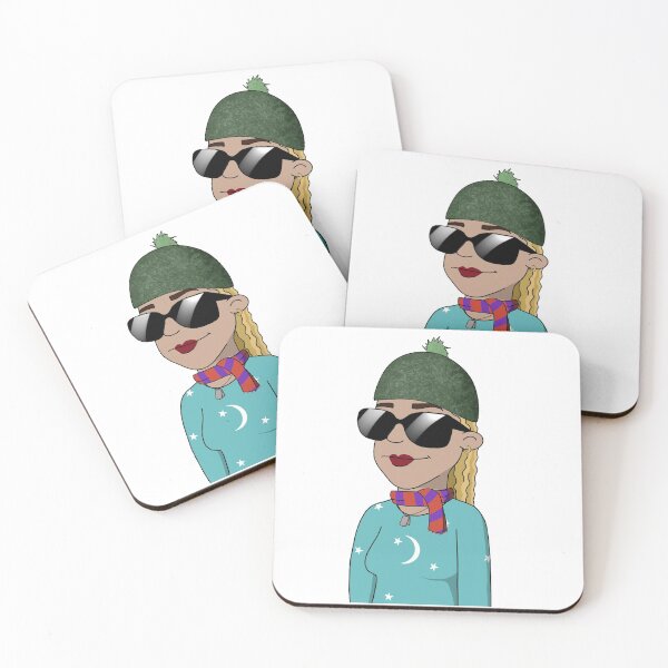 Item preview, CryptoMom #5372 Madre con gafas de sol y gorro de bebé verde designed and sold by PetTotem.