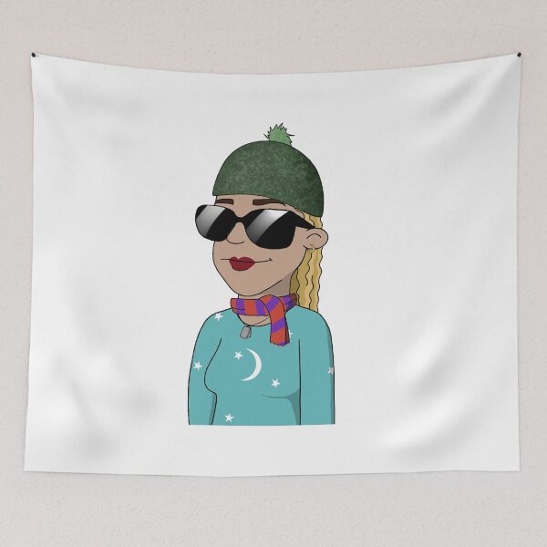Item preview, CryptoMom #5372 Wear sunglasses  mother Green baby hat designed and sold by PetTotem.