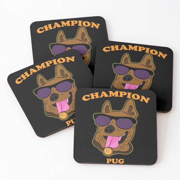 Item preview, Funny champion pug quote/saying dog face design designed and sold by SamRVstore.
