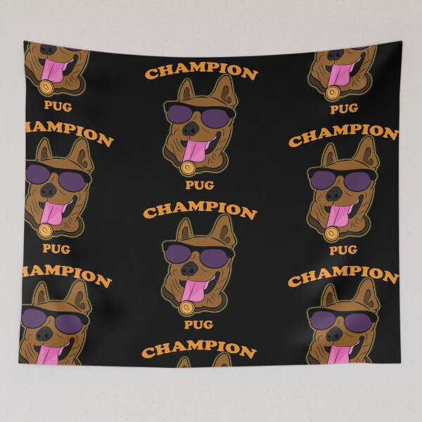 Item preview, Funny champion pug quote/saying dog face design designed and sold by SamRVstore.