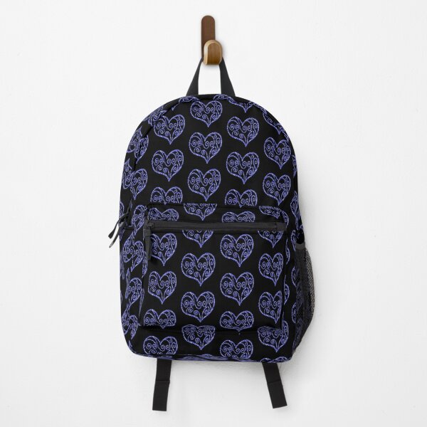 Item preview, Sapphire Blue Glitter Abstract Swirls in Love Heart designed and sold by Trinket-Trickster.