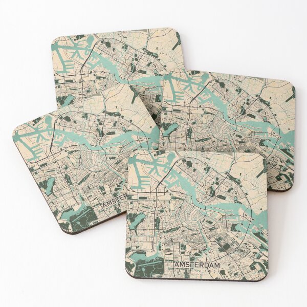 Item preview, Amsterdam City Map of Netherlands - Vintage designed and sold by deMAP.