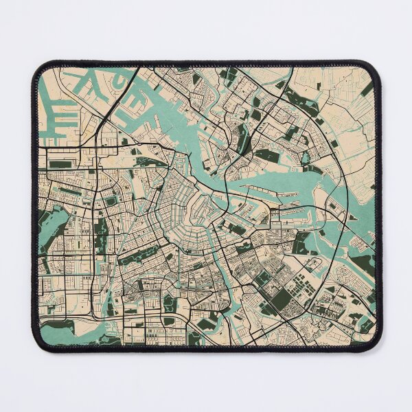 Item preview, Amsterdam City Map of Netherlands - Vintage designed and sold by deMAP.
