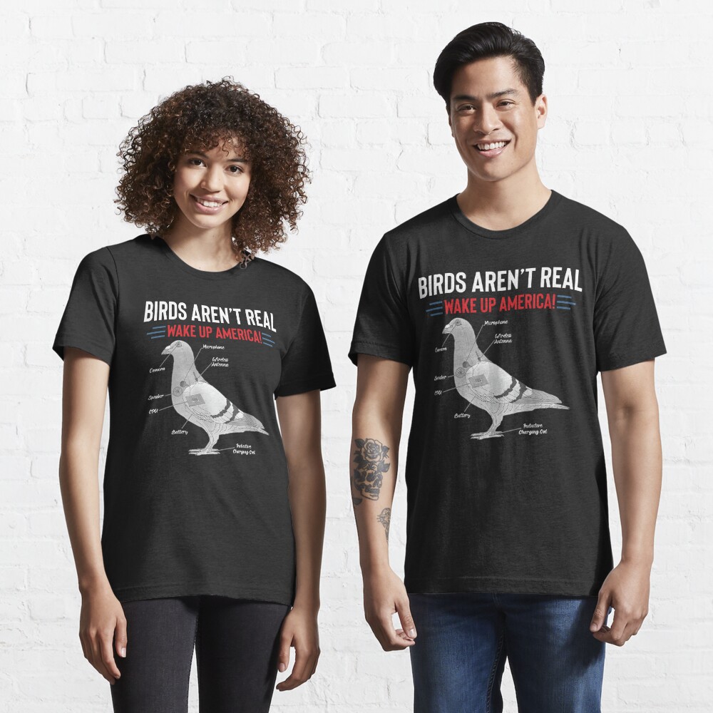 "Birds Aren’t Real Wake Up America" T-shirt for Sale by Elainpn