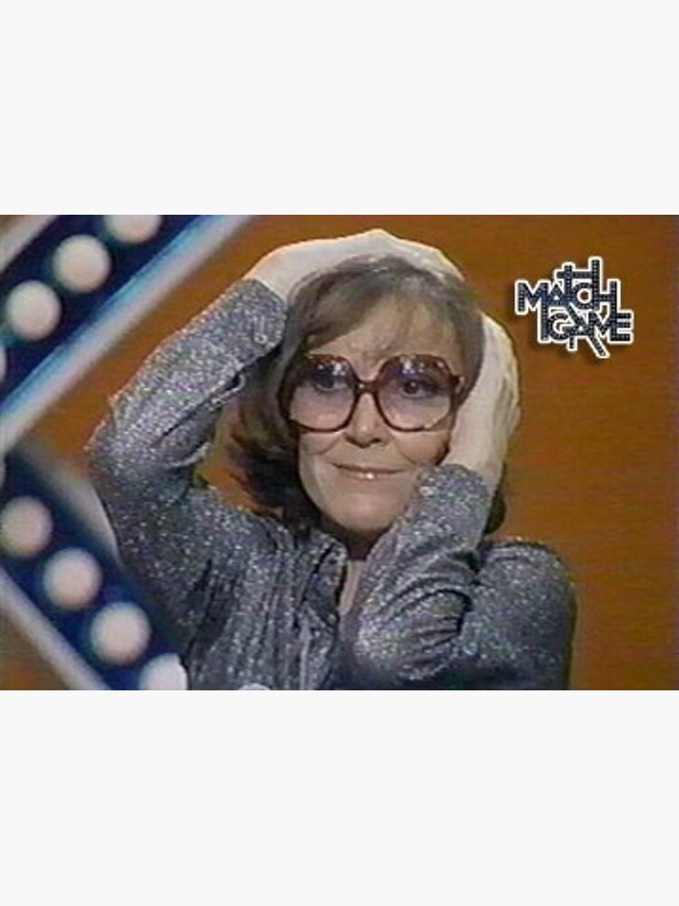 "Brett Somers (Match Game) color photo c 1981" Poster for Sale by