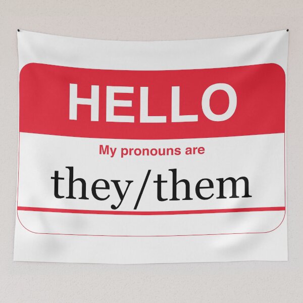 Item preview, My Pronouns are they/them designed and sold by NickiPost.