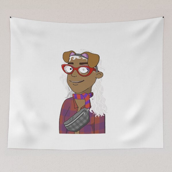 Item preview, CryptoMom #5566 wear glasses dog  mother trendy designed and sold by PetTotem.