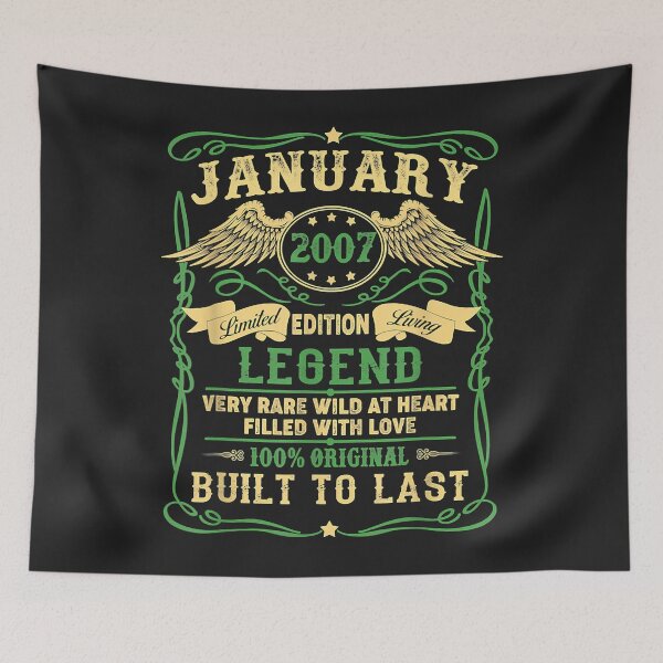 Item preview, Legend Born January 2007 15th Birthday Gifts Funny designed and sold by DahlilaJo.