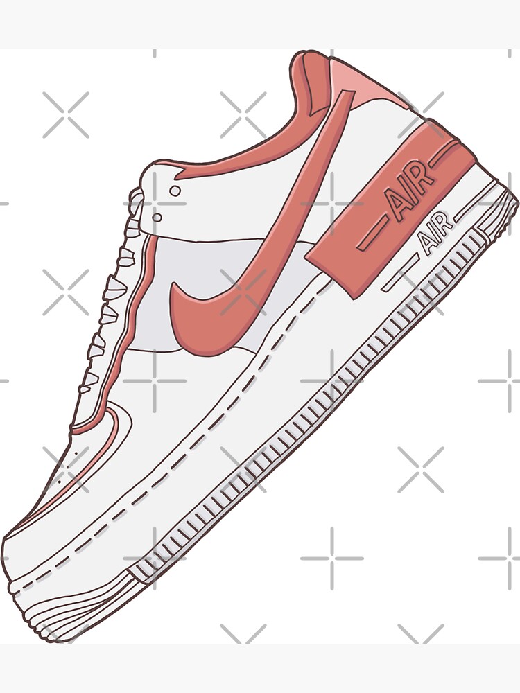 air force one shoes drawing
