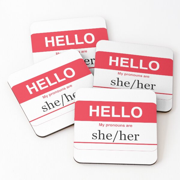 Item preview, My Pronouns are she/her designed and sold by NickiPost.
