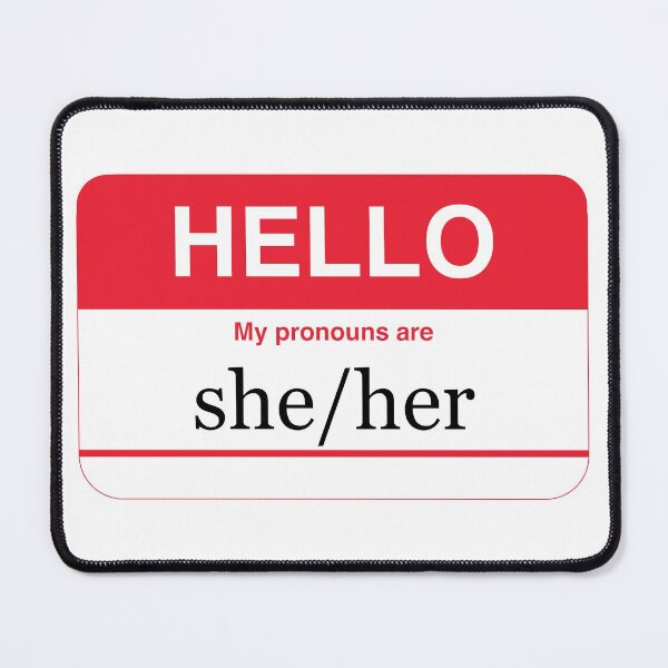 Item preview, My Pronouns are she/her designed and sold by NickiPost.