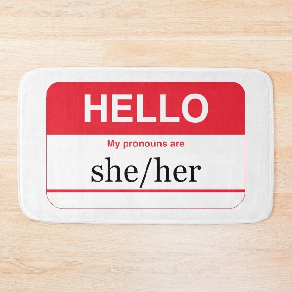 Item preview, My Pronouns are she/her designed and sold by NickiPost.