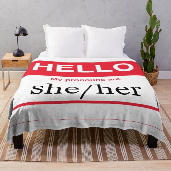 Item preview, My Pronouns are she/her designed and sold by NickiPost.