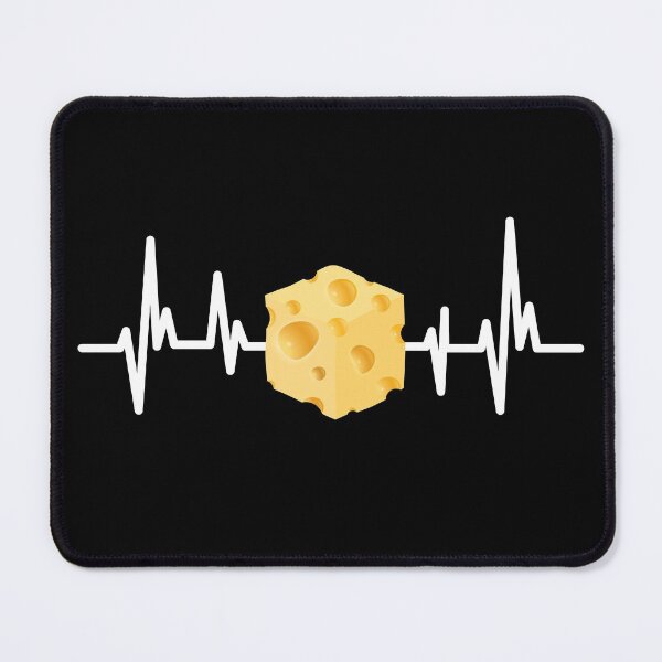 Item preview, I Love Cheese Heartbeat Foodie Dairy Lovers designed and sold by GravitiTees.