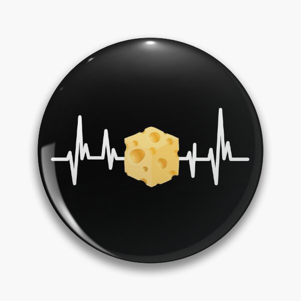 Item preview, I Love Cheese Heartbeat Foodie Dairy Lovers designed and sold by GravitiTees.