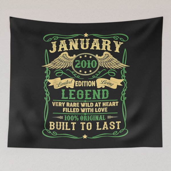 Item preview, Legend Born January 2010 12th Birthday Gifts Funny designed and sold by DahlilaJo.