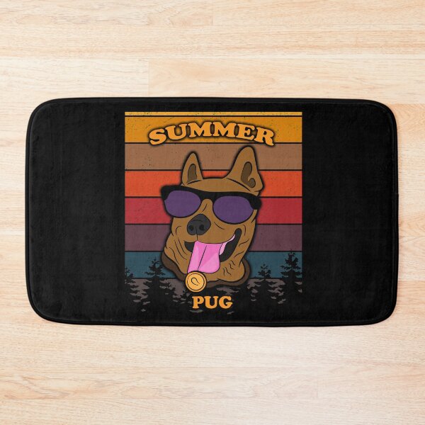 Item preview, Summer pug distressed sunset retro dog face design designed and sold by SamRVstore.