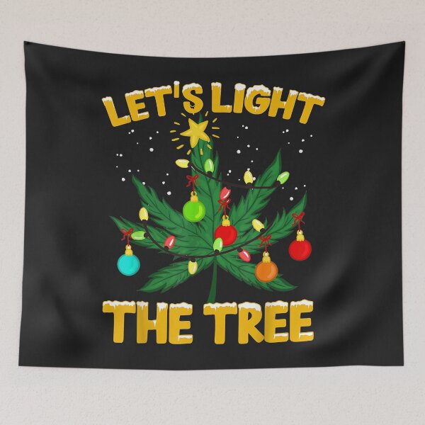 Item preview, Let's Light This Tree Vintage Christmas Weed Smoker Canabis designed and sold by DahlilaJo.