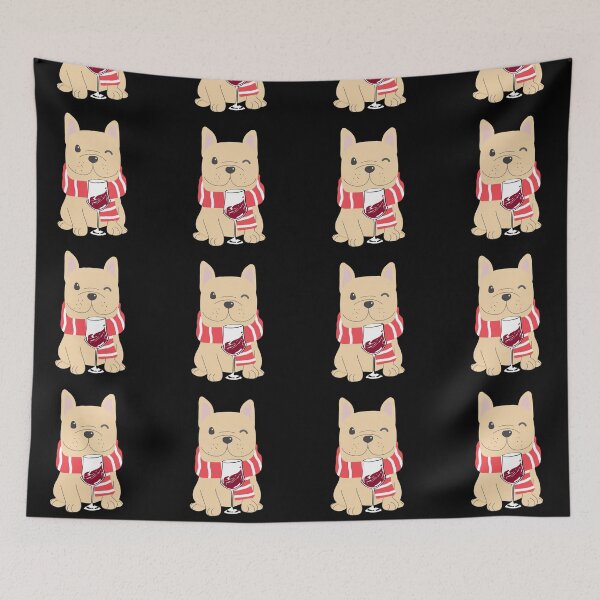 Item preview, Frenchie Bulldog Wine French Bully Wine Lover Mother designed and sold by Tassie-Tiger.