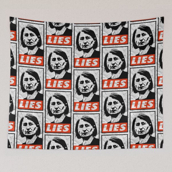 Item preview, Gladys Lies (Black Worn Look) designed and sold by politicalamity.