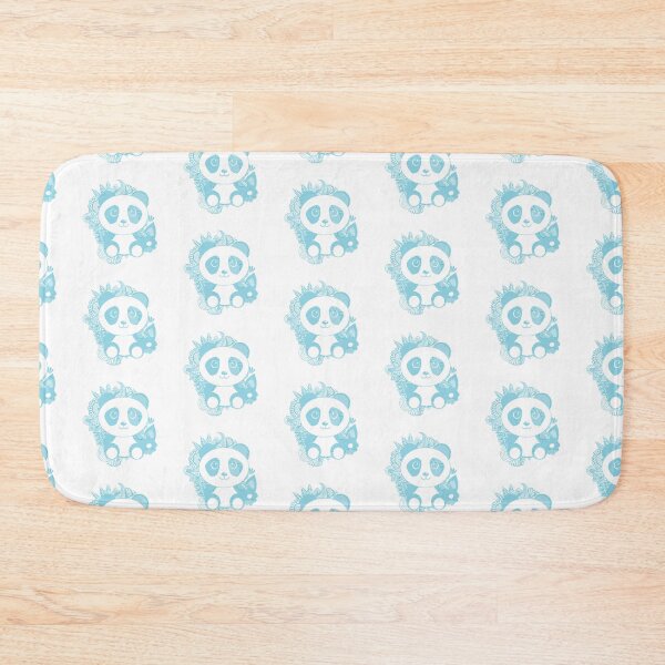 Item preview, Powder Blue Panda in Abstract Jungle designed and sold by Trinket-Trickster.