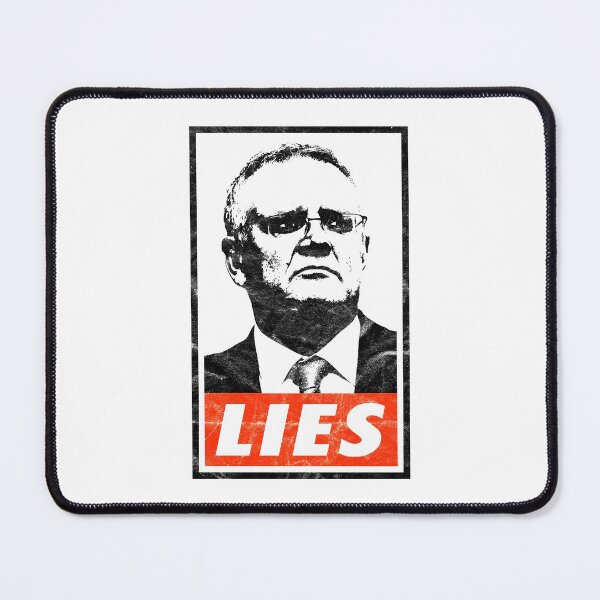 Item preview, Scott Morrison Lies (White Worn Look) designed and sold by politicalamity.