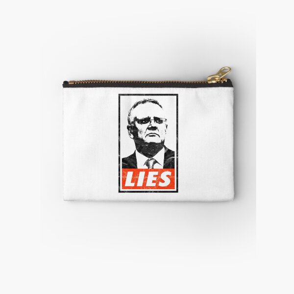 Item preview, Scott Morrison Lies (White Worn Look) designed and sold by politicalamity.