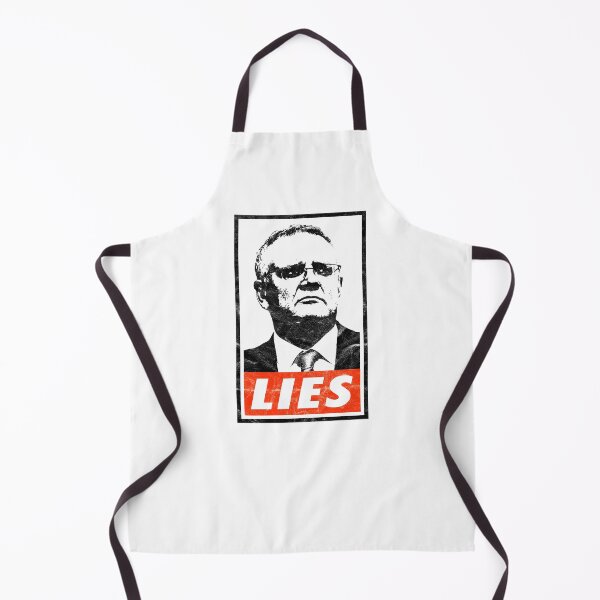 Item preview, Scott Morrison Lies (White Worn Look) designed and sold by politicalamity.