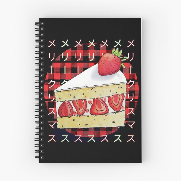Item preview, Japanese Meri Kurisumasu Christmas Cake With Plaid Background designed and sold by OnyxTurtle.