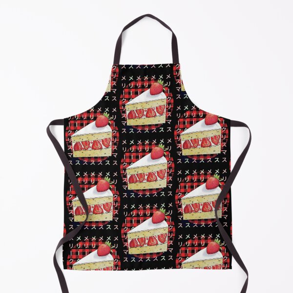 Item preview, Japanese Meri Kurisumasu Christmas Cake With Plaid Background designed and sold by OnyxTurtle.