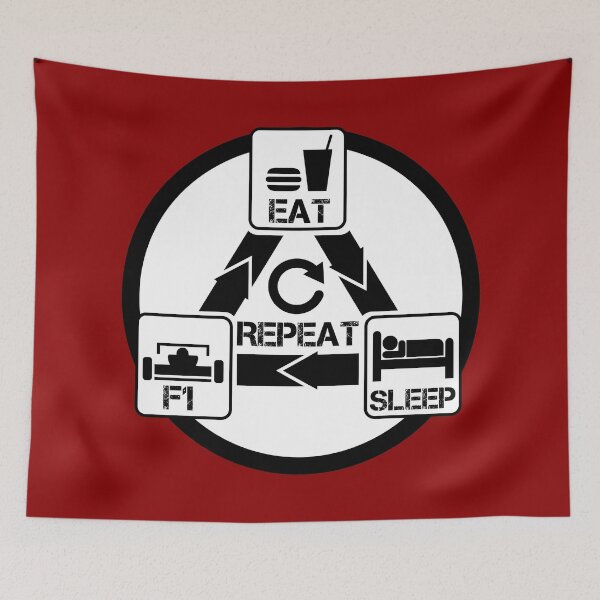 Item preview, Eat Sleep Formula 1 Repeat, F1 2021, Grand Prix Fan designed and sold by KittySSmith.