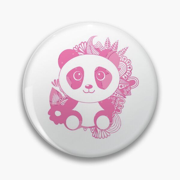 Item preview, Candy Pink Panda in Abstract Jungle designed and sold by Trinket-Trickster.