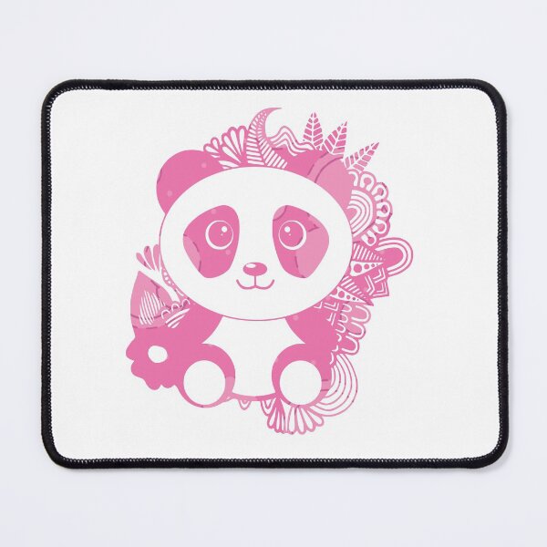 Item preview, Candy Pink Panda in Abstract Jungle designed and sold by Trinket-Trickster.