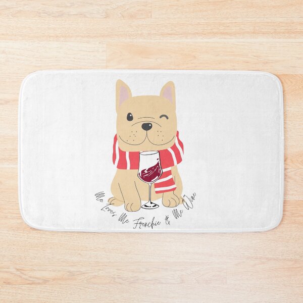Item preview, Frenchie Bulldog Wine French Bully Lover Mother Loves Me Dog designed and sold by Tassie-Tiger.
