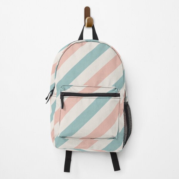 Item preview, Diagonal stripes- teal and pink designed and sold by zhSurfaceDesign.
