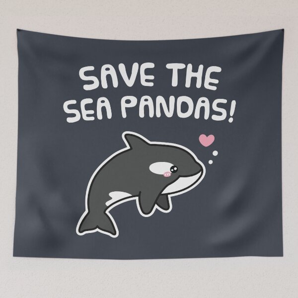 Item preview, Cute Orca, Save The Sea Pandas Funny designed and sold by rustydoodle.