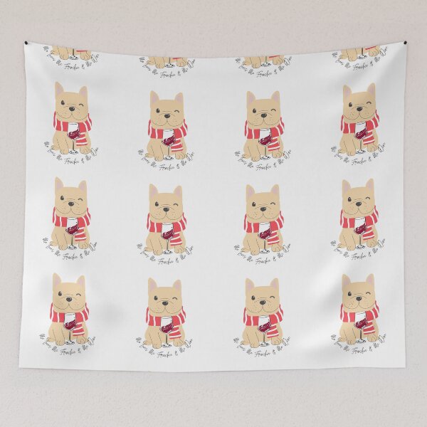Item preview, Frenchie Bulldog Wine French Bully Lover Mother Loves Me Dog designed and sold by Tassie-Tiger.