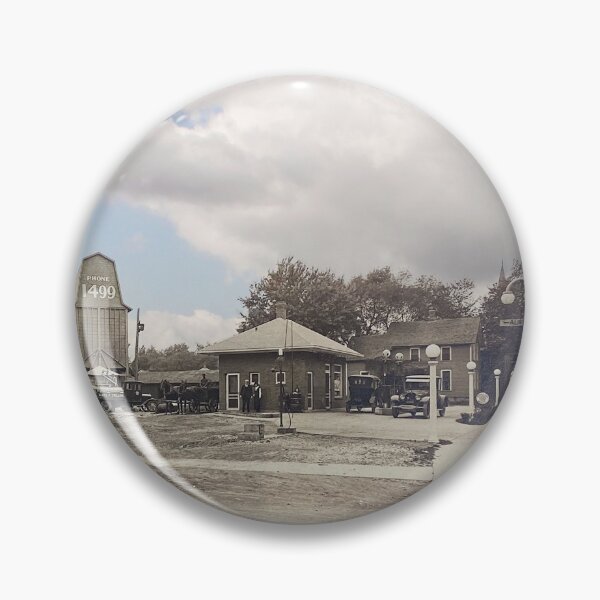 Item preview, Mashup Batavia, IL - Old Gas Station at Wilson & Prairie Streets designed and sold by Shumway  Studio.