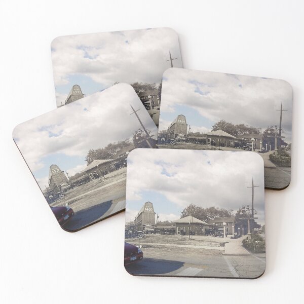 Item preview, Mashup Batavia, IL - Old Gas Station at Wilson & Prairie Streets designed and sold by Shumway  Studio.