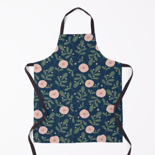 Item preview, Winter Foliage - Navy designed and sold by zhSurfaceDesign.