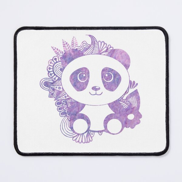 Item preview, Pretty Purple Panda in Abstract Jungle designed and sold by Trinket-Trickster.
