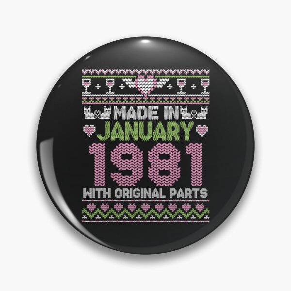 Item preview, Made In January 1981 Happy Birthday Me You 41 Years Sweater designed and sold by DahlilaJo.