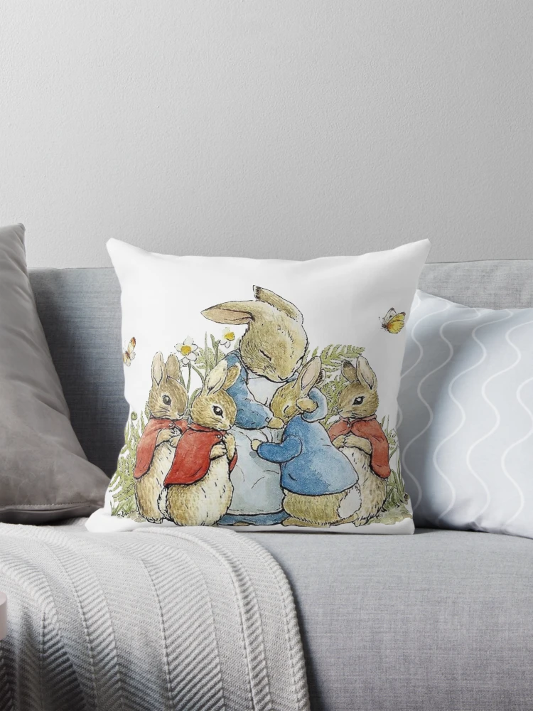 Beatrix Potter Peter Rabbit Illustration Pillow for Sale by Pinkmagenta Redbubble