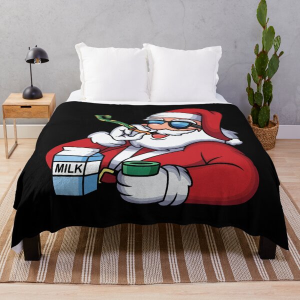 Item preview, Santa Clause Smoking and drinking milk designed and sold by Olhado.