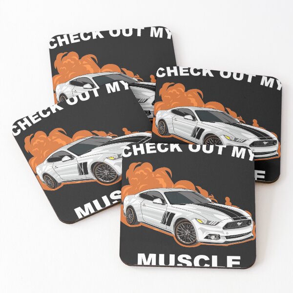 Item preview, Check out my Muscle Car Ford Mustang White  designed and sold by viralstudio.