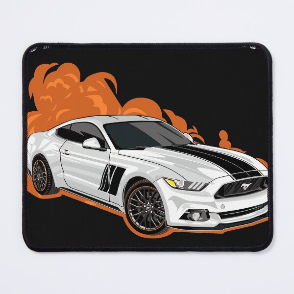 Item preview, Check out my Muscle Car Ford Mustang White  designed and sold by viralstudio.