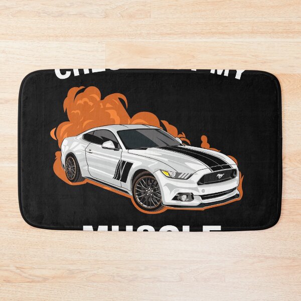Item preview, Check out my Muscle Car Ford Mustang White  designed and sold by viralstudio.